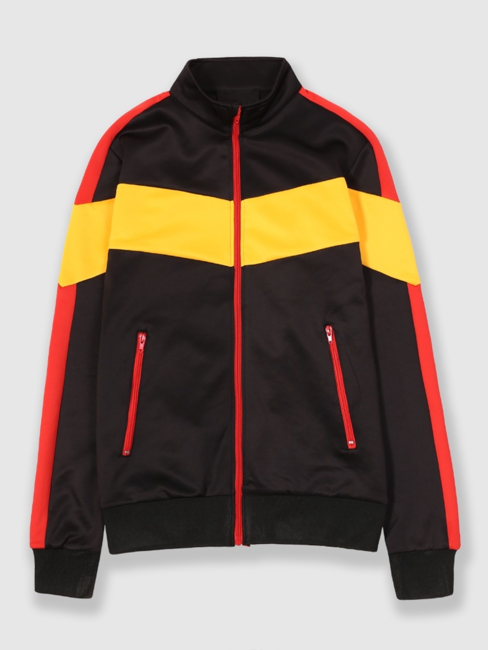 NWT FXN Men's Retro Colorblock Track Jacket